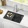 27” Undermount 16 Gauge Workstation Kitchen Sink Single Bowl with WorkFlow™ Ledge and Accessories